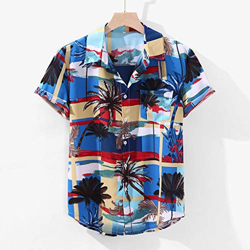 1 Letdown_Men+tops+Hawaiian+Printed+Pockets
