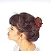 HairZing Criss-Cross Comb 2-Pack, Hair Accessory Perfect for UpDos and Twists, Black/Turquoise, Medium