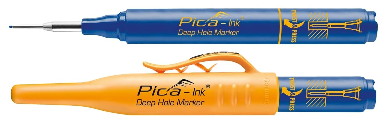 Pica INK Blue Deep Hole Permanent Marker Pen Fine Tip 150-41