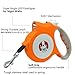 REXBETI Retractable Dog Leash, 16 Feet Extendable Leash with Lights For Small Dogs - Easy Grip, Lock & Release Mechanism, Build-in LED Flashlight