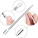 Frienda Cuticle Pusher Remover Kit, Stainless Steel Triangle Cuticle Peeler Scraper and Double Ended Cuticle Pusher Cutter Spoon Nail Cleaner Gel Nail Polish Nail Art Remover Tools (Silver)