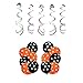 45 Pack Halloween Balloons Set Bat Tassels Inflatable Happy Halloween Swirl Ceiling Hanging Decorations Party Favors Supplies