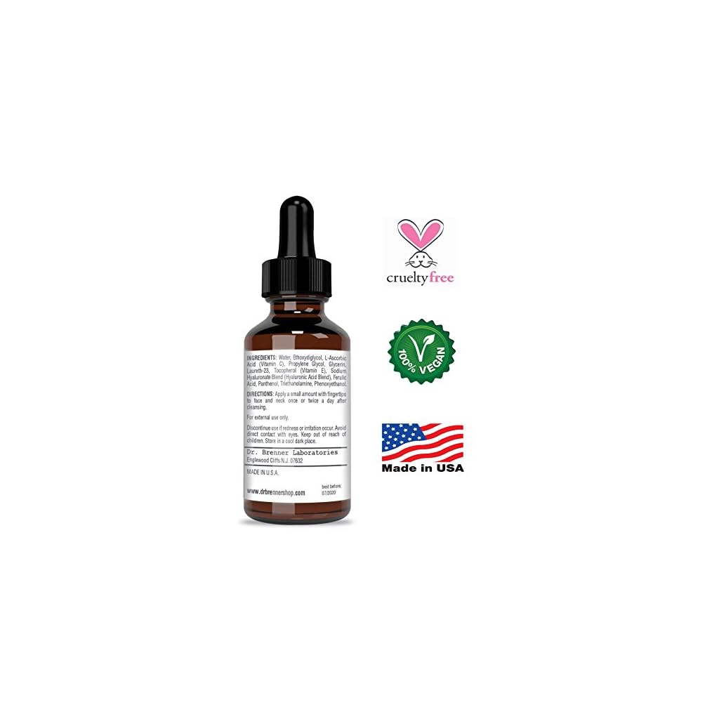 Vitamin C Serum 20 Pure LAscorbic Acid, Ferulic Acid, Vitamin E and