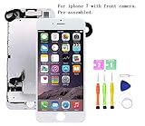 Screen Replacement Compatible with iPhone 7 Full Assemby - LCD 3D Touch Display Digitizer with Ear Speaker, Sensors and Front Camera, Fit Compatible with iPhone 7 (White)