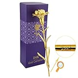 Ranipobo Sweetly Carnations Flower Mother's Day Gift 24K Gold Plated Decoration Golden Flowers 