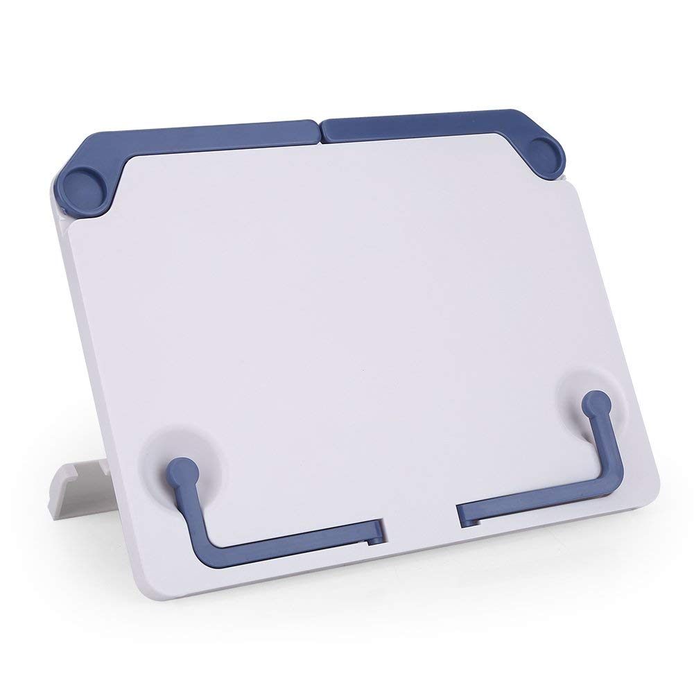 Piano Music Stand, Portable Book Stand 60 Degree Adjustable ABS Reading Rest Holder for Music Paper Book Pad