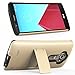 LG G4 Case - VENA Legacy [Dual Layer Protection |Shock Absorption] Heavy Duty Cover with Kickstand [+1 HD Clear Screen Protector] for LG G4 2015 (Compatible With Leather LG G4) (Champagne Gold & Black)