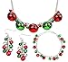 Your Little Lovely Jingle Bells Necklace Bracelet Earring - Christmas X-Mas Holiday Stocking Stuffers Accessories -Jewelry Gift for Women Girls