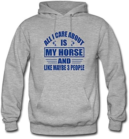 QILI Women's All I Care About is My Horse and Like Maybe 3 People Hoodie