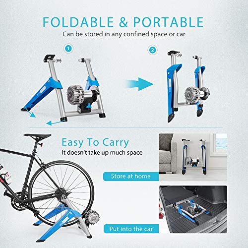 VIVOHOME Bike Trainer Stand Indoor Bicycle Exercise Stationary Cycling Converter with Front