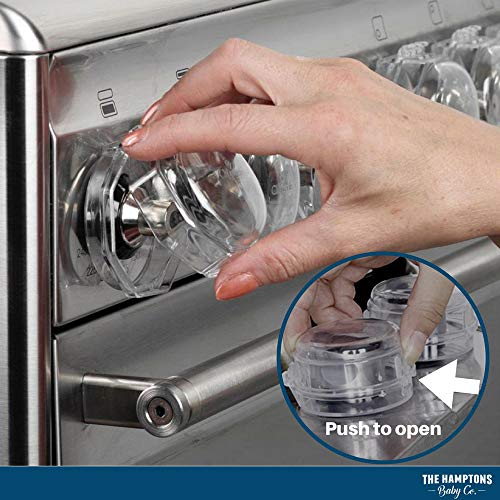 8 Pieces Clear Stove Knob Safety Covers for Gas Stove Child Safety Guards for Burn & Fire Protection,Universal Design - Baby Proofing Your Oven Knob Cover & Child Proof Kit - Thumbnail 6