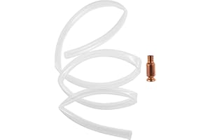 POPETPOP Manual Gasoline Siphon Pump with 1.5m Copper-Ended Transfer Hose for Car Fuel and Liquid Extraction