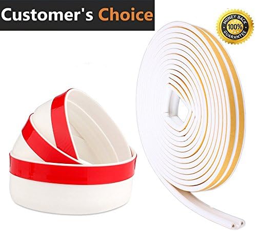 Door Bottom Seal, Strong Adhesive Weather Stripping Under Door Sweep Window Seal Strip, Rubber Blocker Foam Strip for Gaps and Cracks (16.4 ft Strips and 39" Length x 2" Width Sweep)