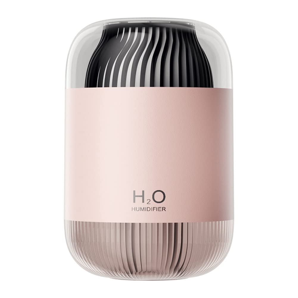 Fowecry Humidifier 1000ML Rechargeable Double Humidifiers with Night Light 4-Mist Modes Air Humidifier for Home -B