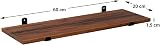 SONGMICS Set of 2 Floating Shelves, Retro Style 60 x 20 x 7 cm LWS04NB view 3