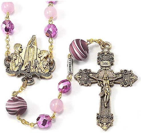 Ghirelli Rosaries for The Family in Antique Gold and Murano Glass 141029