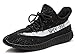 Men Women Non Slip Sneakers Unisex Couple Lightweight Athletic Shoes for Gym Black White 46