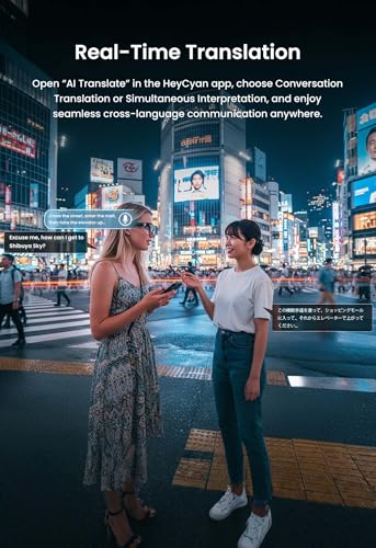 DPVR AI Smart Glasses with Camera and Bluetooth – 8MP HD Sunglasses with Camera, Video Recording Glasses, Real-Time Translation, Voice Assistant, Open-Ear Audio for Travel, Work, Music, and Daily Use