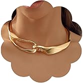 Coridy Chunky Gold Neckalces for Women Punk Statement Choker Fashion Hip-hop Jewelry Neckalce