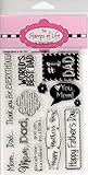 The Stamps of Life MomAndDad2Love Clear Stamps for Card Making and Scrapbooking (4x6 inch sheet) by Stephanie Barnard - Fathers Day and Mothers Day