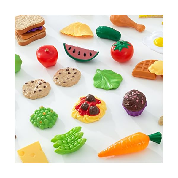 KidKraft 65-teiliges Spielzeug-Lebensmittel Spielset für Kinderküche, Spielküche Zubehör, Spielzeug für Kinder ab 3 Jahre, 63510 – Bild 8