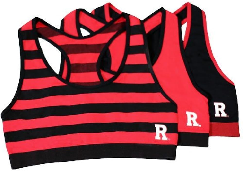 NCAA Women's Rutgers University Racerback Bra: Clothing