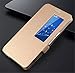 Tip-top Huawei Honor X2 PU Leather Case ,Window View Flip Stand Protective Cover for Huawei Mediapad Honor X2 7.0inch(Gold)