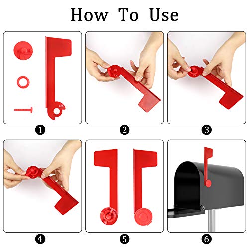 Mailbox Replacement Flag Kit Mailbox Flag Stainless Steel with Self