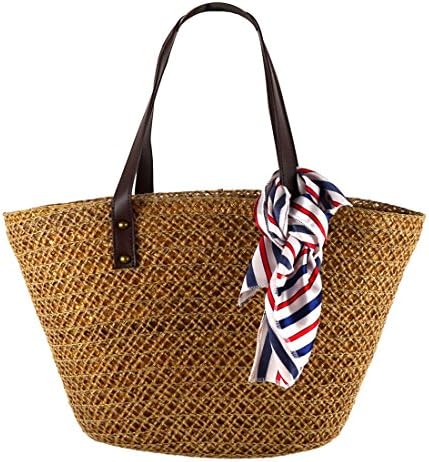 Straw Shoulder Bag Womens Shopping Basket Large Totes Casual Summer Beach Handbag