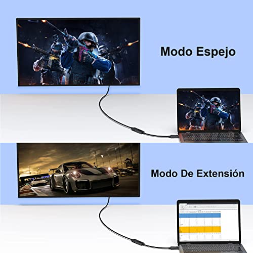 atolla Adaptador DisplayPort a HDMI 4K, DisplayPort Macho a HDMI Hembra con HDTV Audio Convertidor para Ordenador HDTV Proyector Portátil, No HDMI → DP