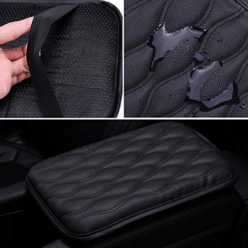 Auto Center Console Pad, Car Armrest Pad Cover Car Armrest Seat Box Cover Protector Case Soft Arm Rest Support/Padding Universal Fit for Most Vehicle, SUV, Truck Gray