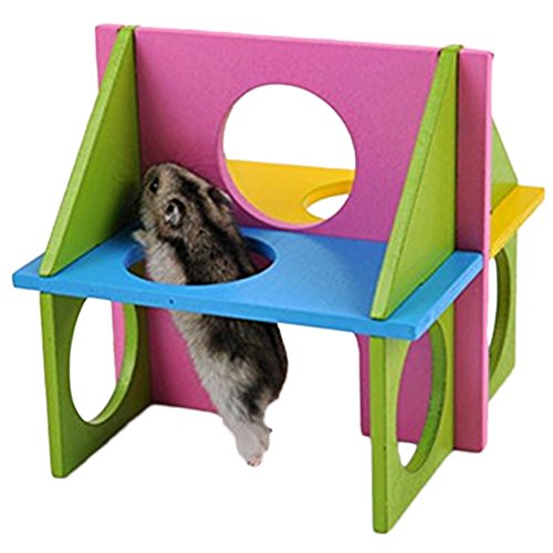 Da.Wa Flying Saucer Wheel Hamster Toys Hamster Wheel Flying Saucer Pet Toy Hamster Toys and Accessories for Small Hamster Animals - Thumbnail 6