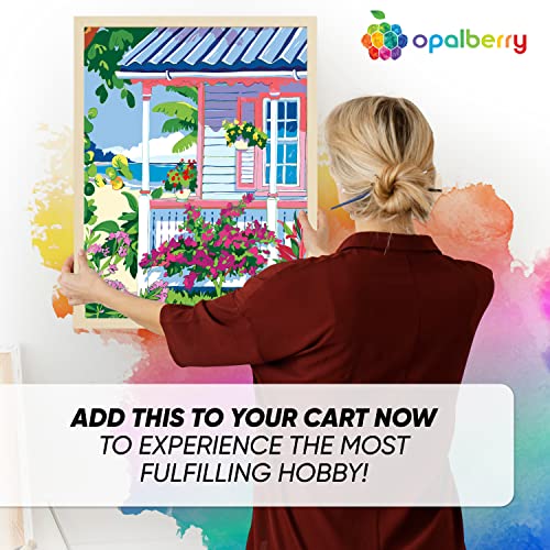 Opalberry Paint by Numbers for Adults 16x20" WrinkleFree Rolled