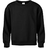 Soffe MJ Boys 8-20 Crew Sweatshirt, Black, X-Large