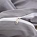 Neithera Duvet Cover Set Full/Queen Size,3-Piece Nature Style Water-Washed Microfiber Bedding Set with Zipper and Corner Ties(Grey)