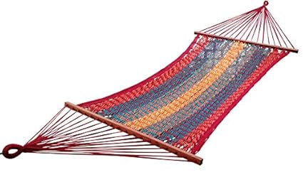 Hangit Mexican Brazilian Multi-color Cotton Rope Hammock swing