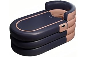 Inflatable Adult Bathtub with Wireless Electric air Pump,Suitable for hot Water Bath & ice Bath