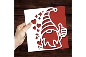 Lapoo Dwarf 3D Backgrounds Frame Metal Cutting Die for Scrapbooking, New Cutting Dies DIY Album Card Making Decor Paper Craft Metal Die Cuts Party Wedding Decorations (Dwarf 4.1 x 3.5 in)