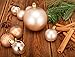 AMS 2.36''/60mm 24ct Christmas Balls Hollow Out Carved Tree Pendants Shatterproof Ornaments Seasonal Decorations for Wedding,Halloween,Party(Champagne)