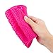 Makeup Brushes Cleaning Mat, LEOKOR Makeup Brush Cleaner Pad Set of 2 Cosmetic Brush Cleaning Mat Washing Tool with Suction Cup (Rose)