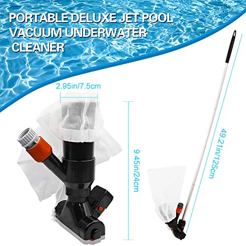 SpinLaLa Portable Jet Pool Vacuum Cleaner, Handheld Manual Portable