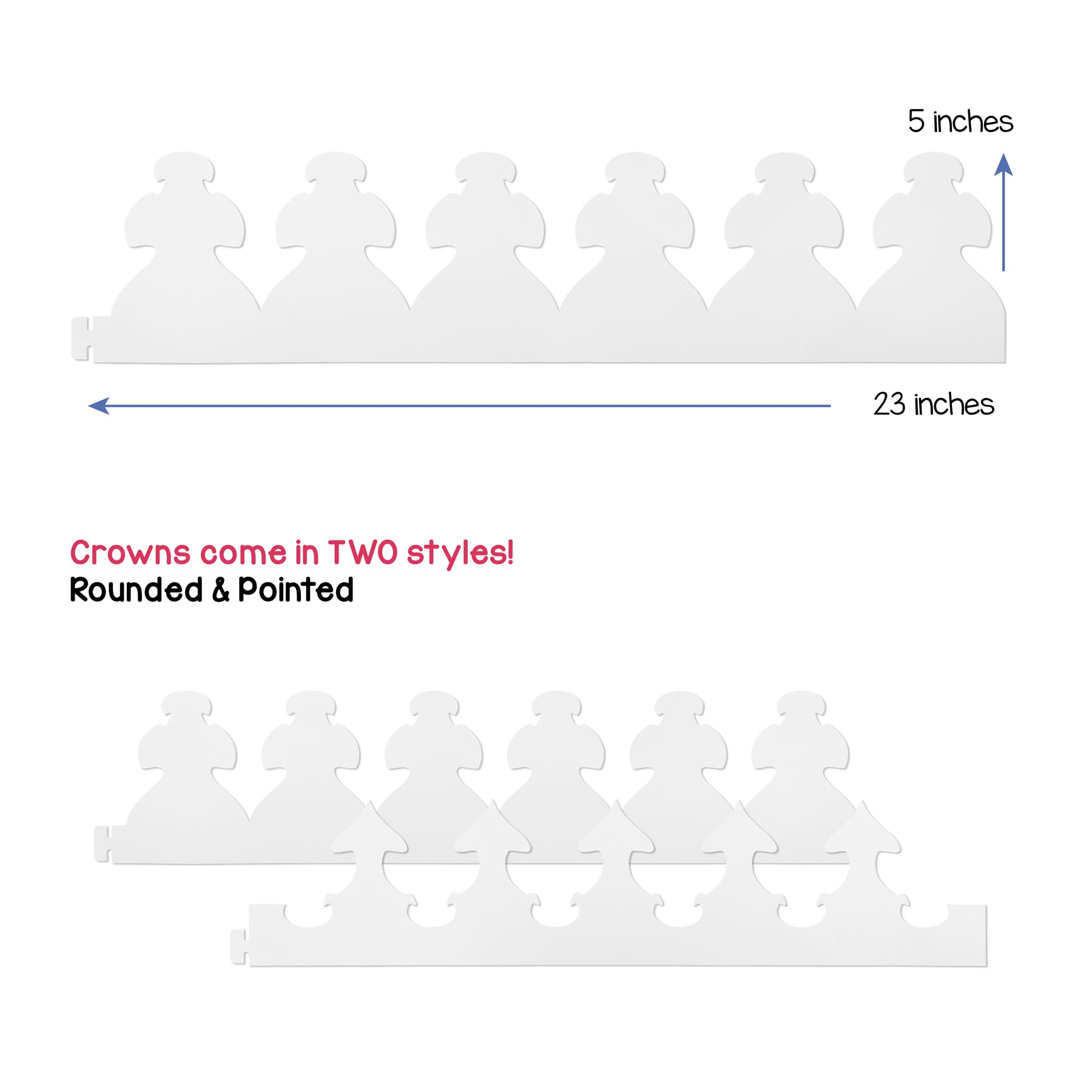 Hygloss White Paper Crowns 144 Pack - Paper Crowns for Kids to Decorate - Craft Activity - Blank Crown for Adults - Perfect for Parties, Celebrations - DIY Crown Crafts