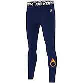 DEVOROPA Youth Boys' Compression Leggings Sports Tights Fleece Lined Thermal Base Layer Pants