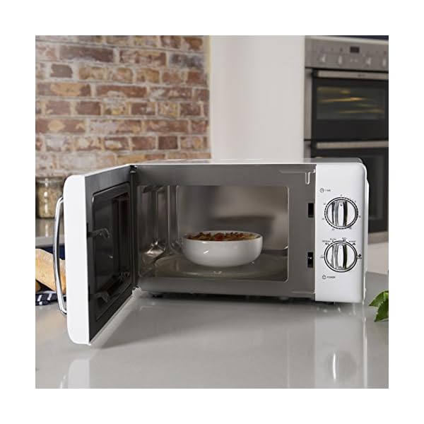 Tower-T24017-Manual-Solo-Microwave-with-6-Power-Levels-30-Minute-Timer-Defrost-Function-Stainless-Steel-Interior-800-W-20-liters-White Tower T24017 20L Manual Microwave with 800W Power Output and 30 Minute Timer, Stainless Steel,White
