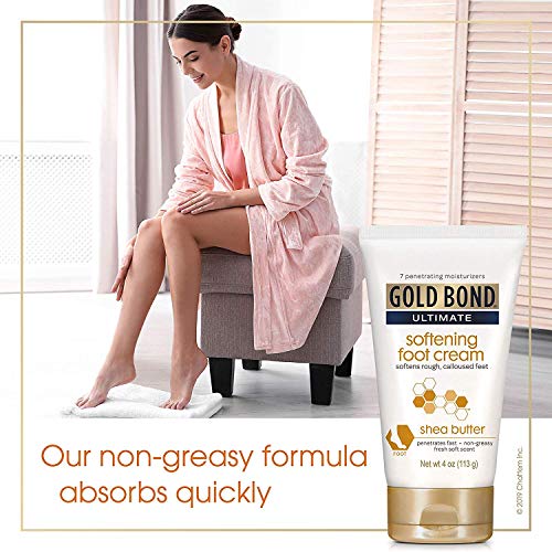 Gold Bond Ultimate Softening Foot Cream With Shea Butter - 4 Ounce Pack of 3 - Thumbnail 2