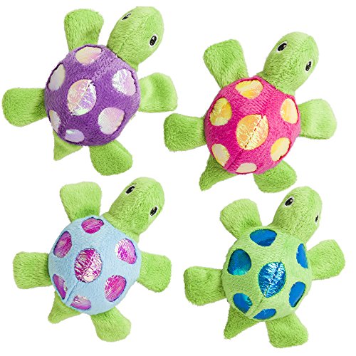 Ethical Pets 52076 Shimmer Glimmer Turtle Catnip Toys
