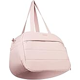 NISHEL Duffle Bag For Women, Carry On Personal Item Duffle Bag For Travel, Large Capacity Weekender Bags, Overnight Luggage Bag with Pocket, Pink
