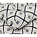 AmazonBasics Tufted Outdoor Seat Patio Cushion - Pack of 2, 19 x 19 x 5 Inches, Black Geo