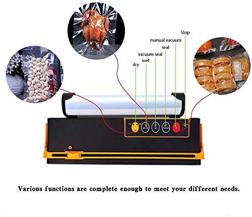 YFGQBCP vakuumiergerät Vakuumierer, automatische Vakuum Luftdichtsystem for Lebensmittel Lagerung, Konservierung und… – Bild 7