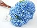 FatColo(R) Lovely Mini Hydrangea Artificial Fake Plastic Silk Flower for Bouquet, Home Decorative, Weddings, Wreaths, DIY Crafts - Set of 12 Blue